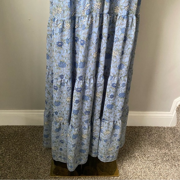 Max Studio blue flowy floral midi dress - Picture 2 of 11